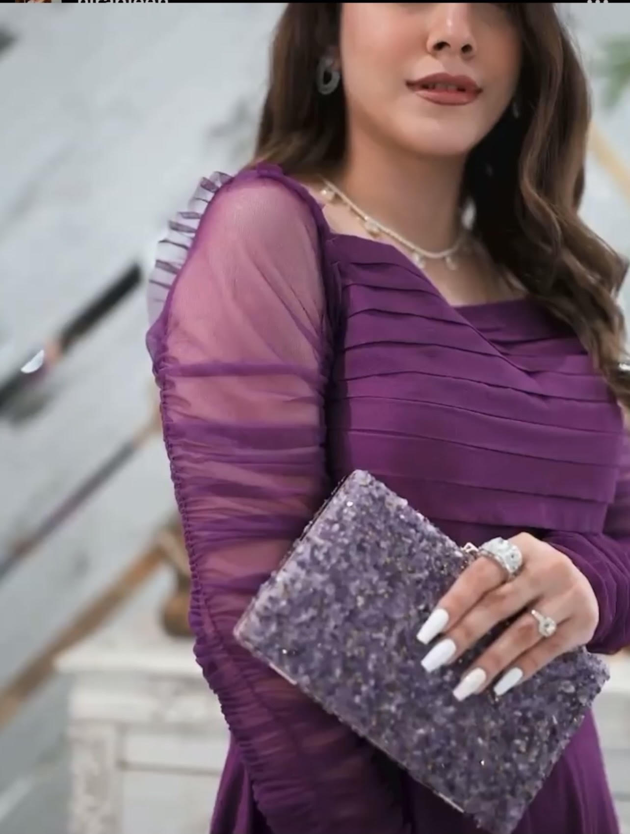 Dusky Plum Dress