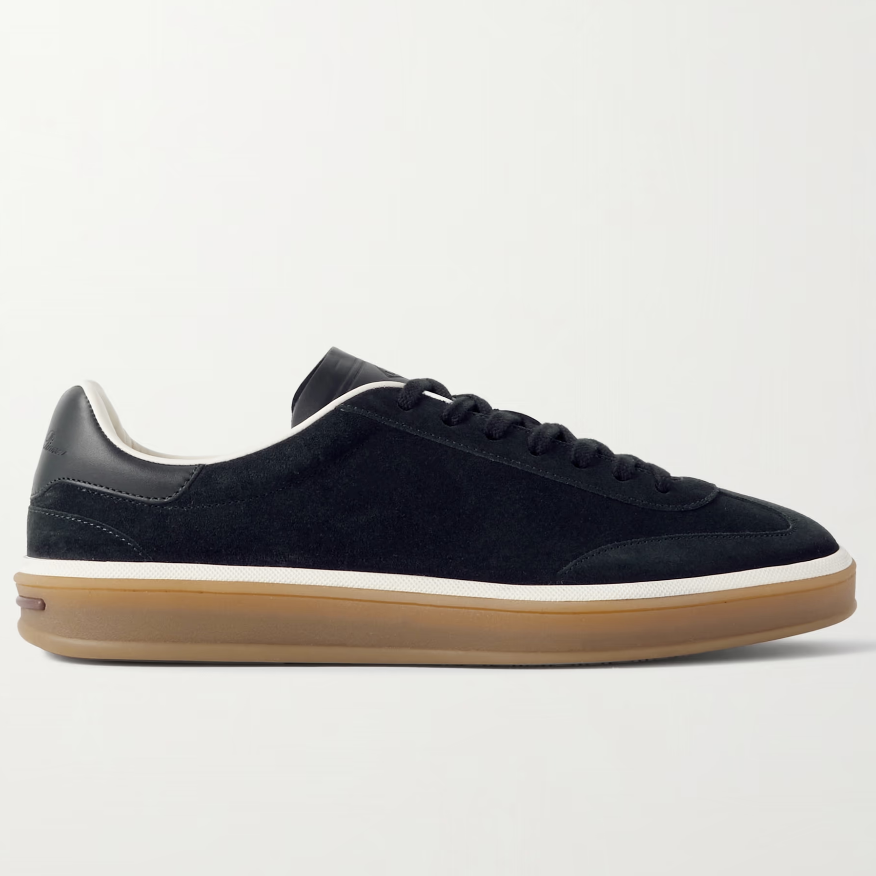 Loro Piana Tennis Walk Suede Calf Split Sneakers - Navy Blue (W000)