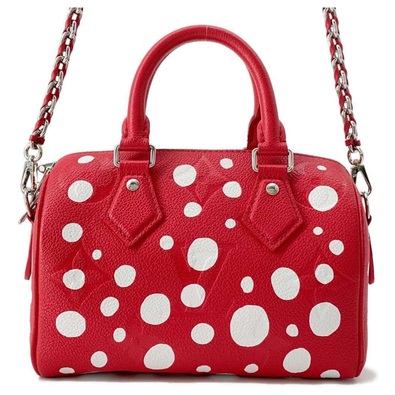 Louis Vuitton x Yayoi Kusama Speedy 20 Bandoulière Handbag - Red